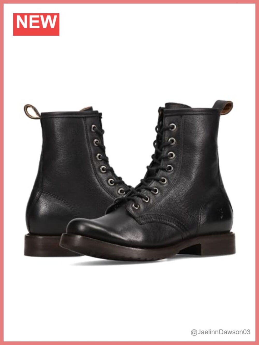 Frye Veronica Combat Boots Hand-Burnished Vintage Italian Leather Women's